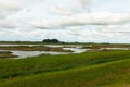 Lauwersmeer National Park is located in the north of the Netherlands, on the border of the provinces of Groningen and Friesland Royalty Free Stock Photo