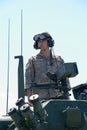 LAV crew member stand tall at NZ army open day