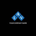 LAV letter logo design on BLACK background. LAV creative initials letter logo concept. LAV letter design.LAV letter logo design on Royalty Free Stock Photo