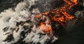 Lava on Big Island of Hawaii Royalty Free Stock Photo