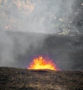 Lava bubbles out of Kilauea crater in Hawaii