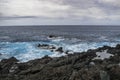 Lava coastline in Punta Brava, Puerto de la Cruz Royalty Free Stock Photo