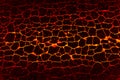 Lava crack asphalt background.