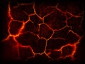 Lava crack ground Royalty Free Stock Photo