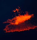 Lava erupts from Kilauea volcano.