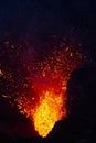 Lava explodes Royalty Free Stock Photo