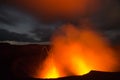 Lava explosion on Yasur Volcano Royalty Free Stock Photo
