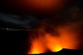 Lava explosion on Yasur Volcano Royalty Free Stock Photo