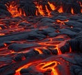 Lava Field Mountain Travel Background