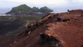 Lava fields, Eldfell volcano, Heimaey Island, Vestman Island, Iceland