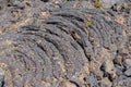 Lava Flow at the Craters of the Moon National Monument ay Fireworks Display Royalty Free Stock Photo