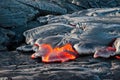 Lava flow Royalty Free Stock Photo