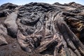 Lava flow detail on Pico do Fogo, Cape Verde Royalty Free Stock Photo