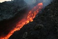 Lava flowing from Etna Royalty Free Stock Photo