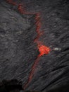 Lava inside Erta Ale volcano, Ethiopia Royalty Free Stock Photo