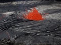 Lava inside Erta Ale volcano, Ethiopia Royalty Free Stock Photo