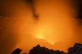 Lava lake in the Erta Ale volcano is Ethiopia\'s most active volcano Danakil depression, Ethiopia, Africa Royalty Free Stock Photo