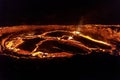 Lava lake on Erta Ale volcano Royalty Free Stock Photo