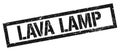 LAVA LAMP black grungy rectangle stamp