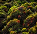 Lava Moss Travel Iceland Background