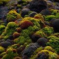 Lava Moss Travel Iceland Background