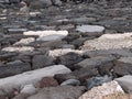 Lava Rock Wall Pattern Royalty Free Stock Photo