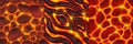 Lava seamless textures for game, backgrounds set