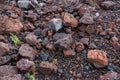 Lava stones background Lanzarote Spain