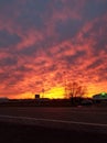 Lava sunset ripple clouds