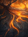 Lava tree Royalty Free Stock Photo
