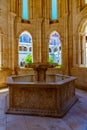 Lavabo fountain at the Alcobaca monastery in Portugal Royalty Free Stock Photo