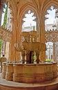 Lavabo fountain in Royal Cloister of Batalha Monastery Royalty Free Stock Photo