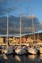 Yachts moored at the port. Lavagna. Liguria, Italy Royalty Free Stock Photo