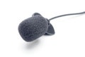 Lavalier microphone for correspondents on a white background