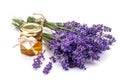 Lavander with aromatic oil Royalty Free Stock Photo