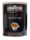 Lavazza Espresso Coffee can isolated on white background. Lavazza is an Italian coffee brand