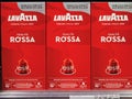 Lavazza Rossa coffee espresso boxes on sale.