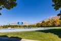 LaVell Edwards Stadium on the campus of Brigham Young University, BYU, in Provo, Utah, with Track and Field in the foreground