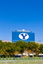 LaVell Edwards Stadium on the campus of Brigham Young University in Provo, Utah