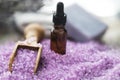 Lavender Bath Salts and Oils Royalty Free Stock Photo