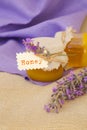 Lavender blossom honey. Royalty Free Stock Photo
