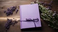 Lavender Book With Ribbon: Symbolic Objects In Whistlerian Style