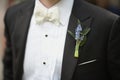 Lavender boutonniere Royalty Free Stock Photo