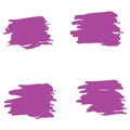 Lavender Brushes Isolated. Violet Ink Handwritten. Purple Stroke Japanese. Brushstroke Design. Watercolor Background. Paint