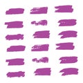 Lavender Brushes Splatter. Purple Ink Scratch. Violet Stroke Acrylic. Brushstroke Distress. Watercolor Freehand. Paint Creative.