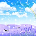 Lavender cattle ranch