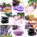 Lavender collage Royalty Free Stock Photo