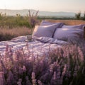 Lavender Dreams: Tranquil Retreat with a Kingsize Bed Amid Blooms