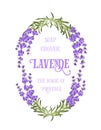 The lavender elegant card