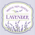 Lavender elegant vintage shabby chic label